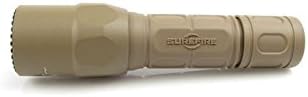 SureFire G2X Pro 600 Lumen Tactical EDC Flashlight Bundle with 4 Extra CR123A Batteries and Lightjunction Battery Case (Tan)