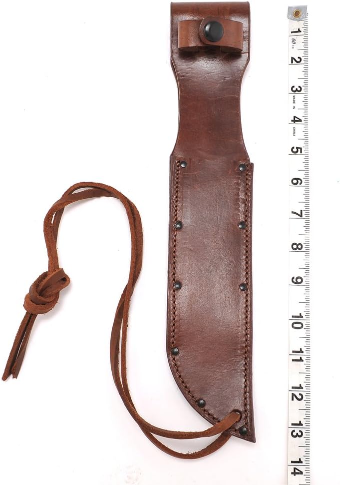 World War Two Style Brown Leather Sheath for US Navy Mark 2 MK 2 or Ka-Bar Knife