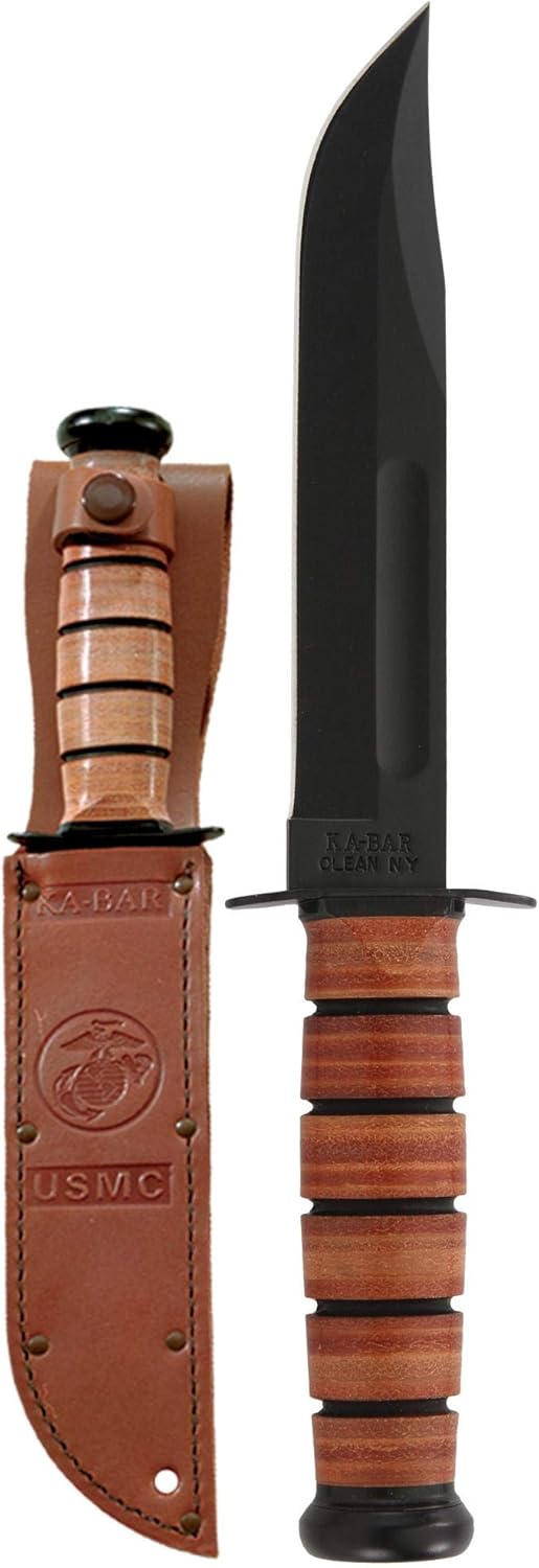 KA-BAR Full Size US Marine Corps Fighting Knife, Straight